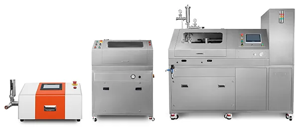 Homogeneizadores de microfluidización (microchorro / microjet)