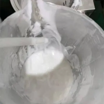 Después de la homogeneización a alta presión