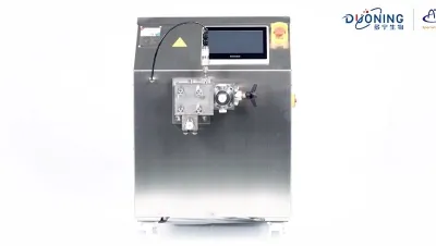 Homogeneizador a escala piloto de alta presión