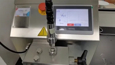 Homogeneización de colágeno mediante homogeneizador de alta presión